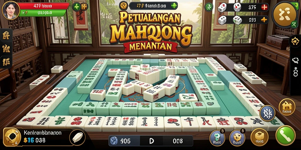 Screenshot 47F menampilkan aksi seru gameplay Mahjong.