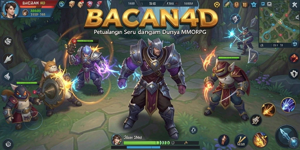 Tampilan menarik dari gameplay BACAN4D dalam petualangan MMORPG.