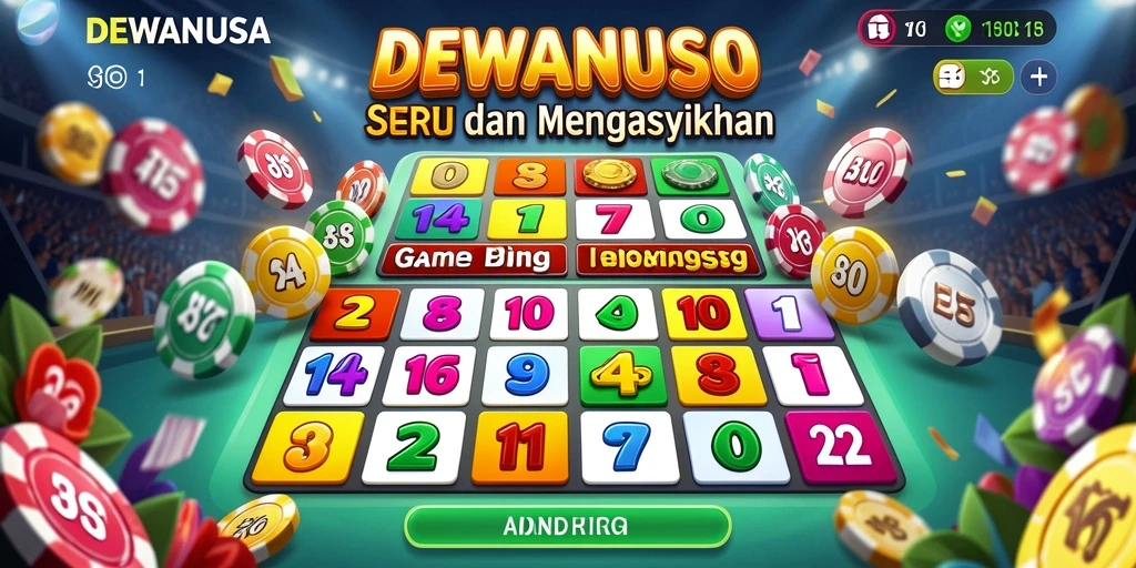 Screenshot gameplay DEWANUSA yang menampilkan keseruan Bingo.