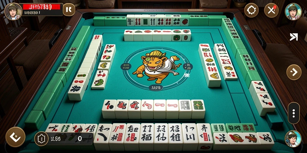 Tampilan gameplay menarik dari JP6789 dengan aksi Mahjong intens.