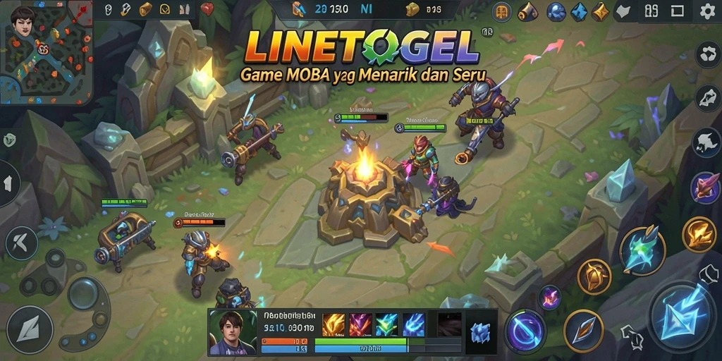 Tangkapan layar gameplay seru dari LINETOGEL MOBA.