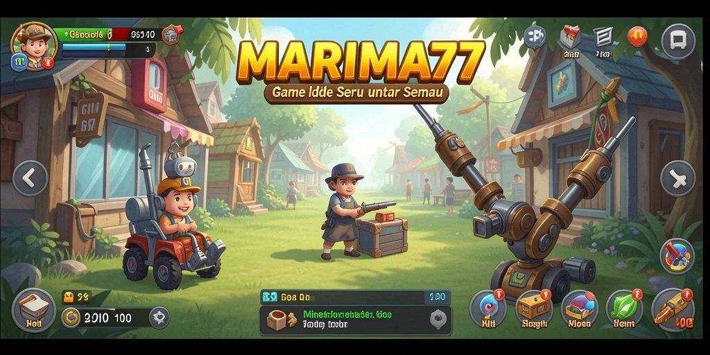 Tampilan gameplay MARIMA77 yang memikat dan santai.
