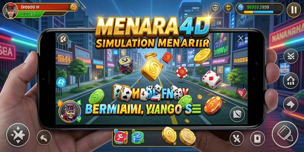 Screenshot MENARA4D menampilkan gameplay menarik dari pembangunan menara.