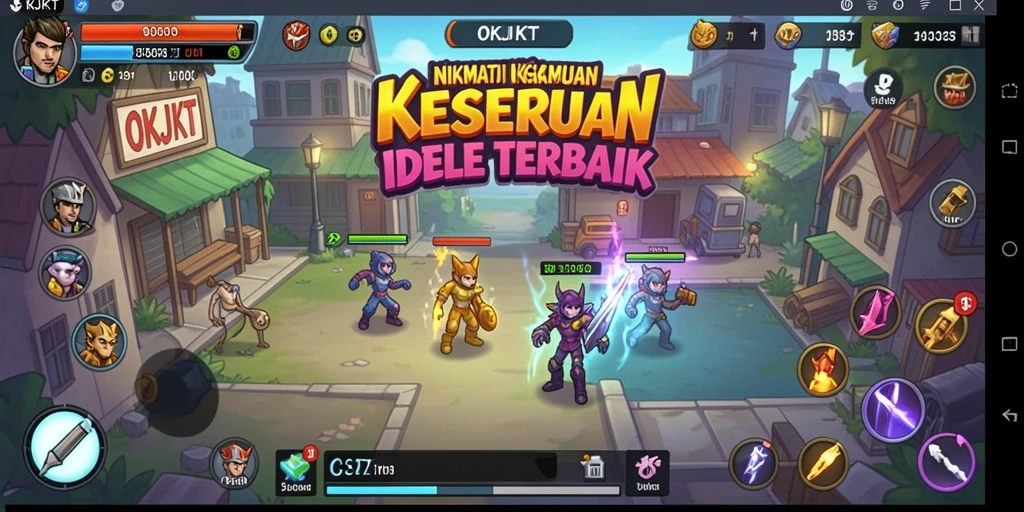 Screenshot utama menampilkan gameplay Idle yang menawan.