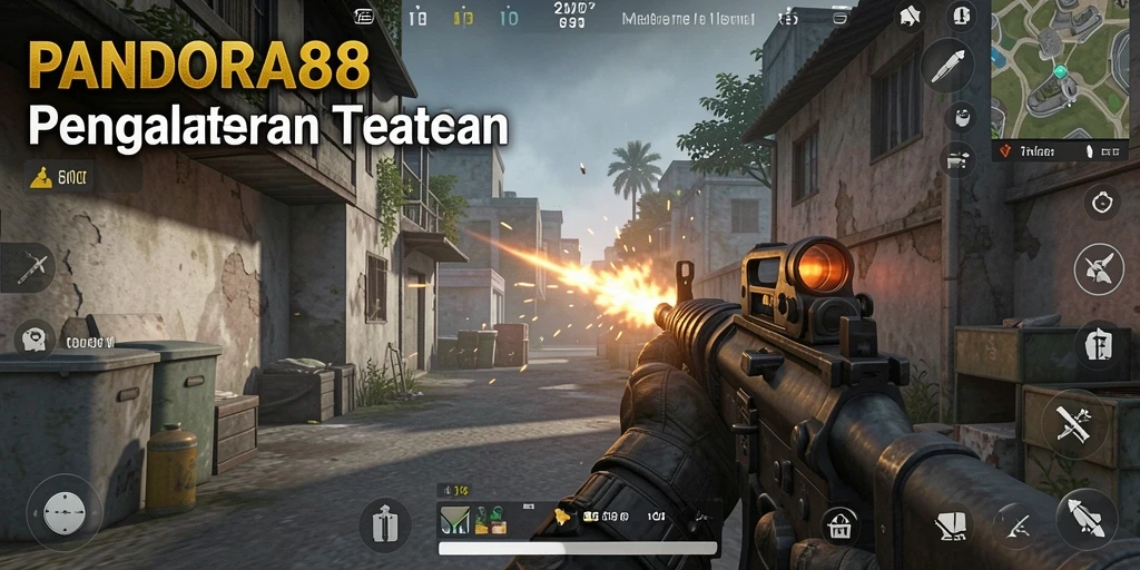 Gameplay intens dari PANDORA88 dengan aksi menembak yang seru.