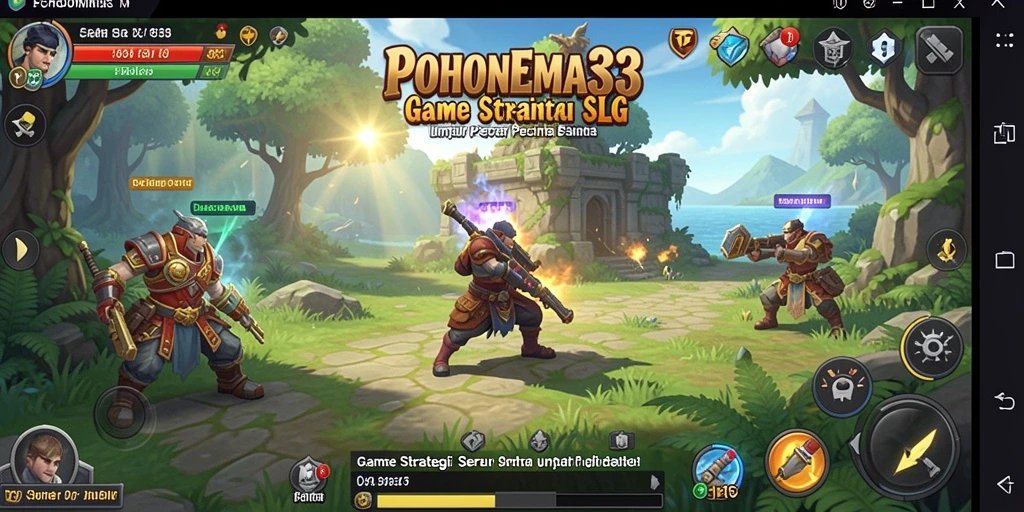 Screenshot gameplay POHONEMAS33 menunjukkan aksi strategi seru.