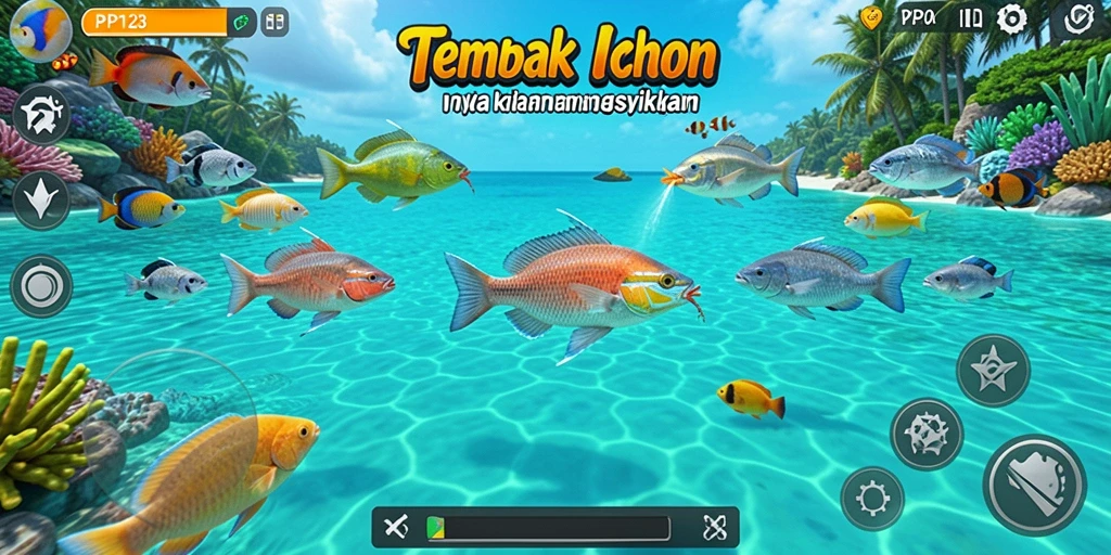Gameplay seru menembak ikan di PP123
