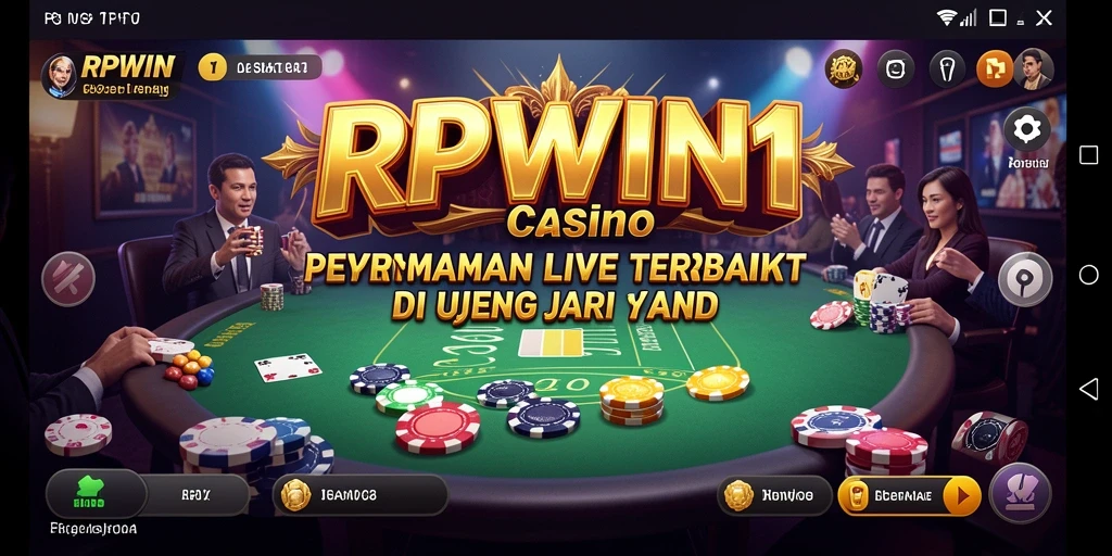 Tampilan gameplay Live Casino yang menyenangkan dan interaktif dalam RPWIN1.