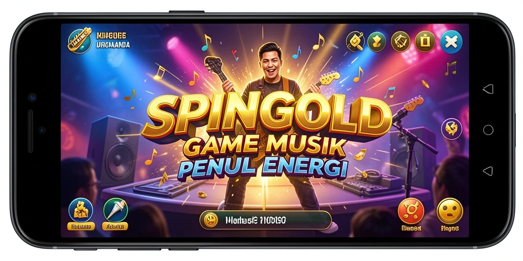 Tampilan permainan SPINGOLD yang penuh warna dan interaktif.