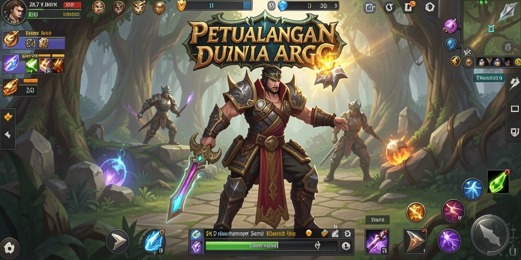 Tampilan gameplay seru dalam petualangan ARPG ZK7.